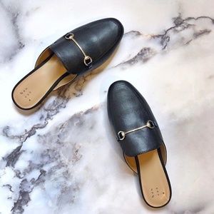 A New Day Kona Slip On Loafer Mules Sz 6.5w